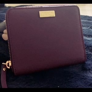Kate Spade burgundy wine wallet